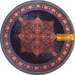 فرش گرد بنفش طرح آمیتیست11