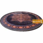 فرش گرد بنفش طرح آمیتیست12