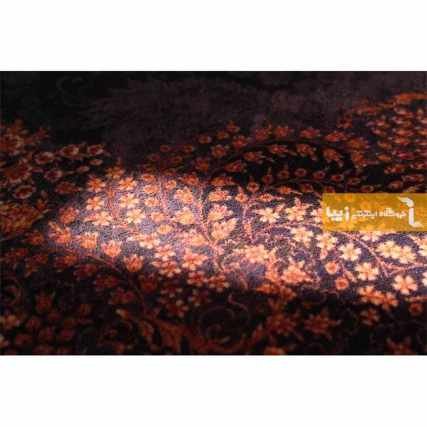 فرش گرد بنفش طرح آمیتیست6