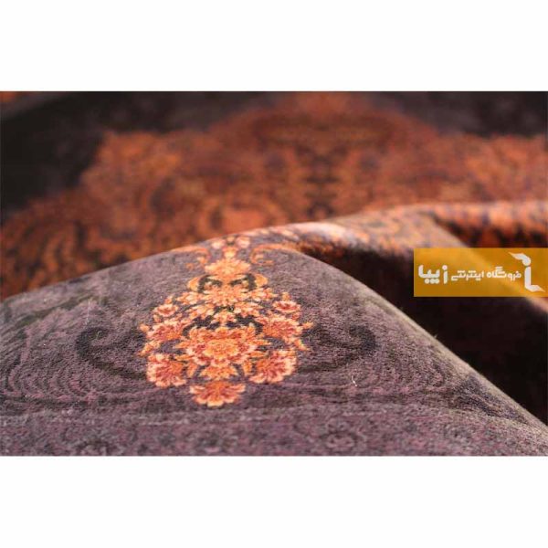 فرش گرد بنفش طرح آمیتیست4