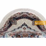 فرش بیضی کرم طرح نیلا8