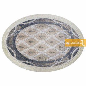 فرش بیضی کرم طرح گندم14