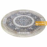 فرش بیضی کرم طرح گلشن10