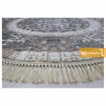 فرش بیضی کرم طرح گلشن8