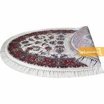 فرش بیضی کرم طرح صبا3