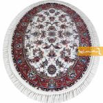 فرش بیضی کرم طرح صبا10