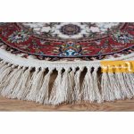 فرش بیضی کرم طرح صبا8