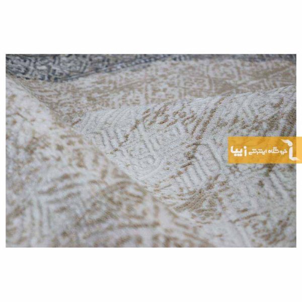فرش بیضی کرم طرح سورن2
