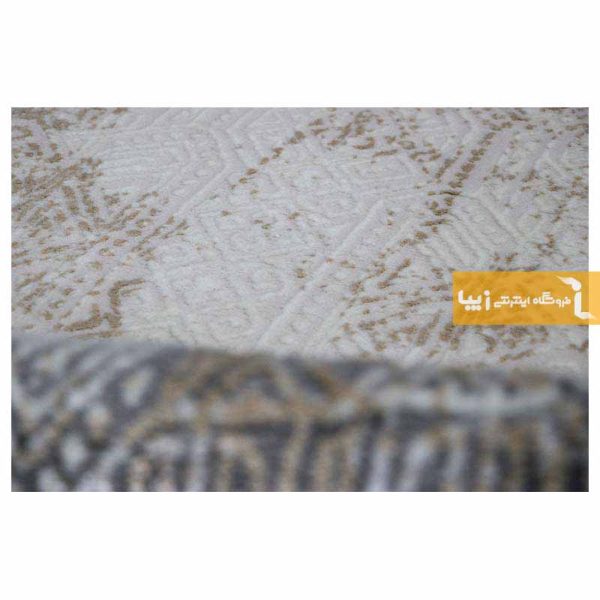 فرش بیضی کرم طرح سورن6