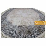 فرش بیضی کرم طرح سورن3