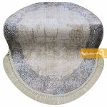 فرش بیضی کرم طرح سورن9
