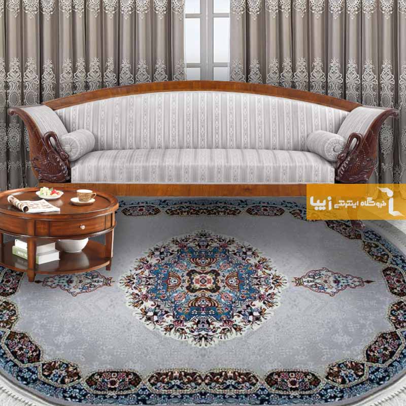 فرش بیضی فیلی طرج هالیدی1