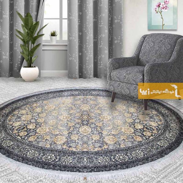 فرش بیضی فیلی طرح افشان1