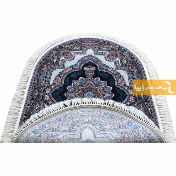 فرش بیضی فیلی طرح باغ معلق11