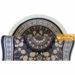 فرش بیضی دودی طرح اصفهان7