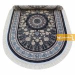 فرش بیضی دودی طرح اصفهان5