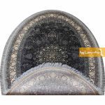 فرش بیضی دودی طرح شاهکار10