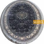 فرش بیضی دودی طرح شاهکار7