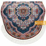 فرش بیضی سرمه ای طرح ناردون9
