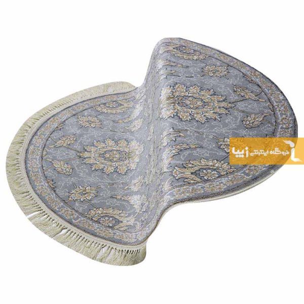 فرش بیضی طوسی طرح همایون6
