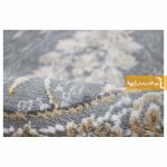 فرش بیضی طوسی طرح همایون5