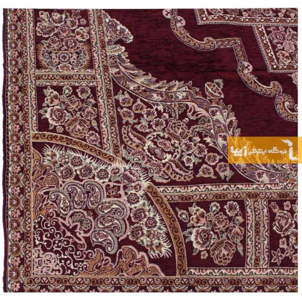 روفرشی زرشکی طرح حوض نقره8