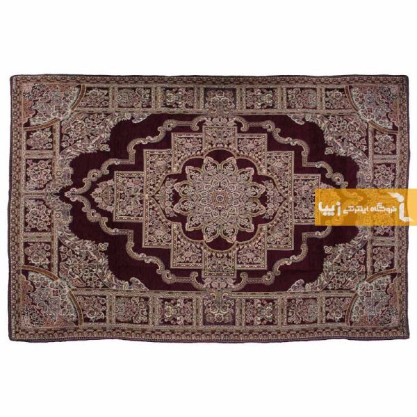 روفرشی زرشکی طرح حوض نقره7
