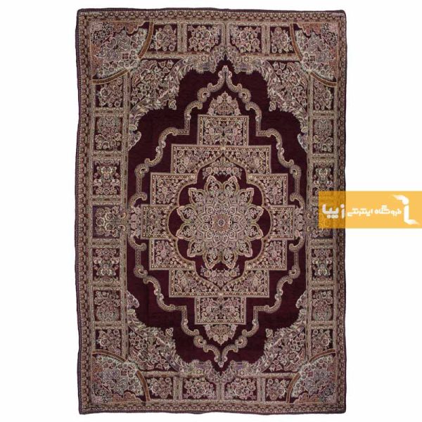 روفرشی زرشکی طرح حوض نقره6