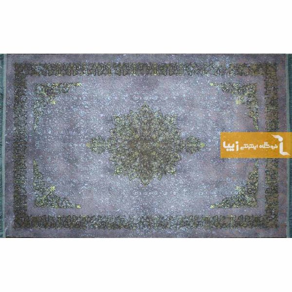 فرش سرمه ای طرح عقیق9