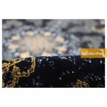فرش سرمه ای طرح باغ بهشت9
