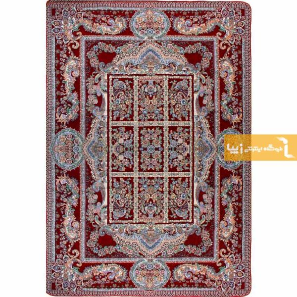 روفرشی زرشکی طرح خشتی6