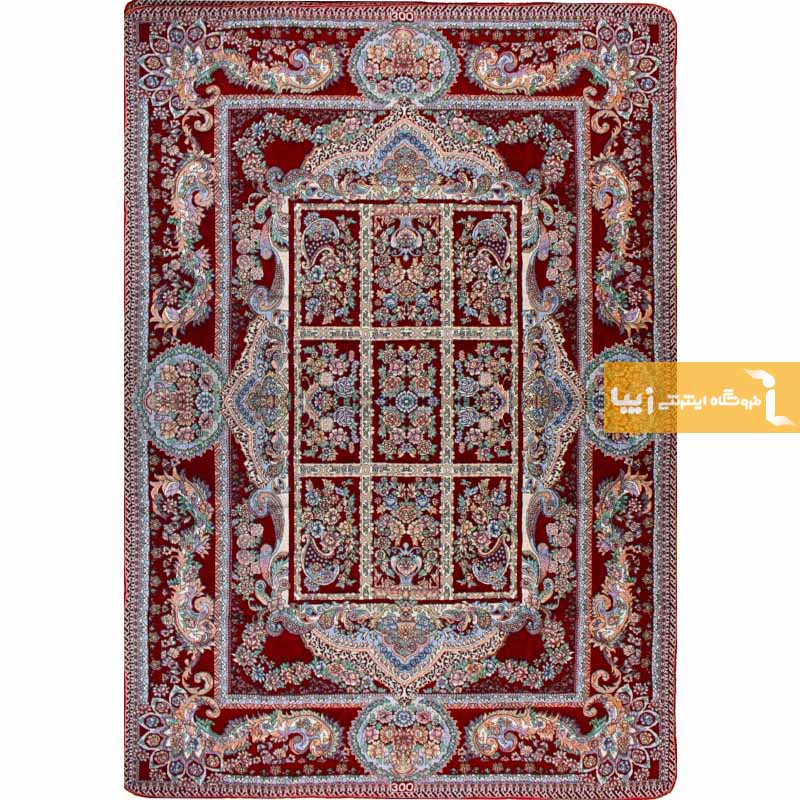 روفرشی زرشکی طرح خشتی6