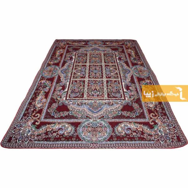 روفرشی زرشکی طرح خشتی5