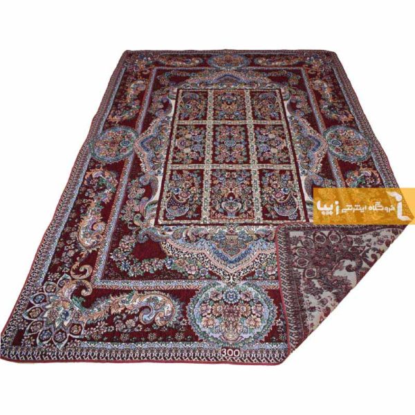 روفرشی زرشکی طرح خشتی10