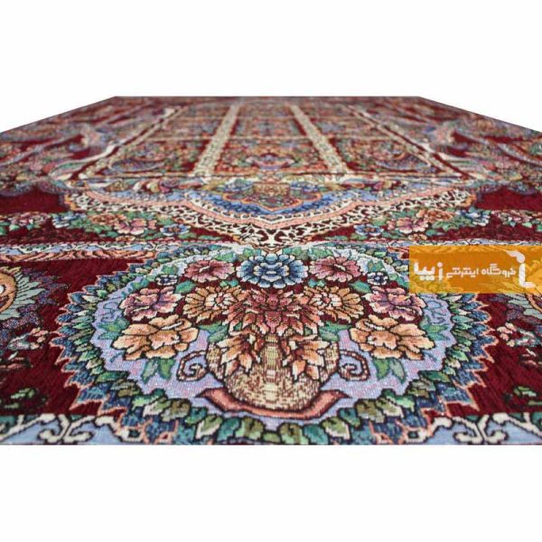 روفرشی زرشکی طرح خشتی9