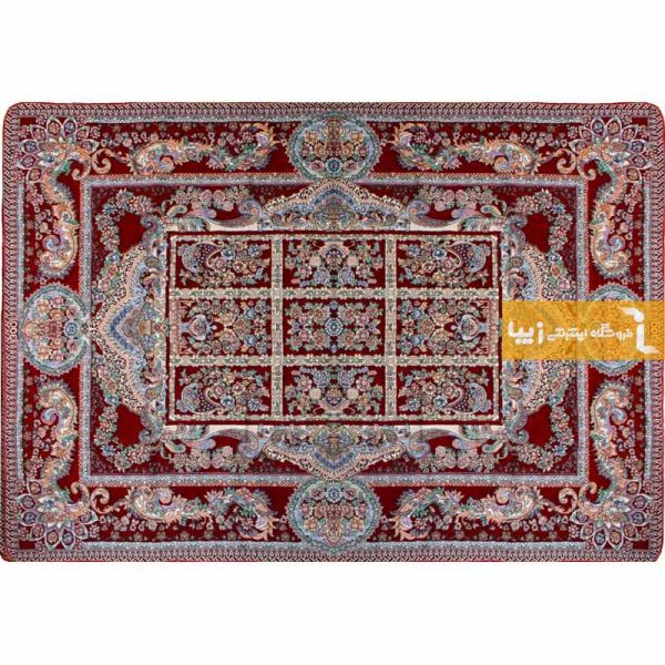 روفرشی زرشکی طرح خشتی7