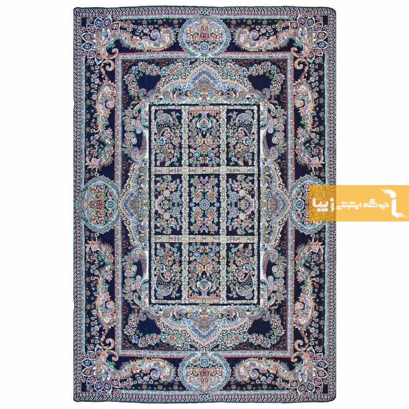 روفرشی سرمه ای طرح خشتی3