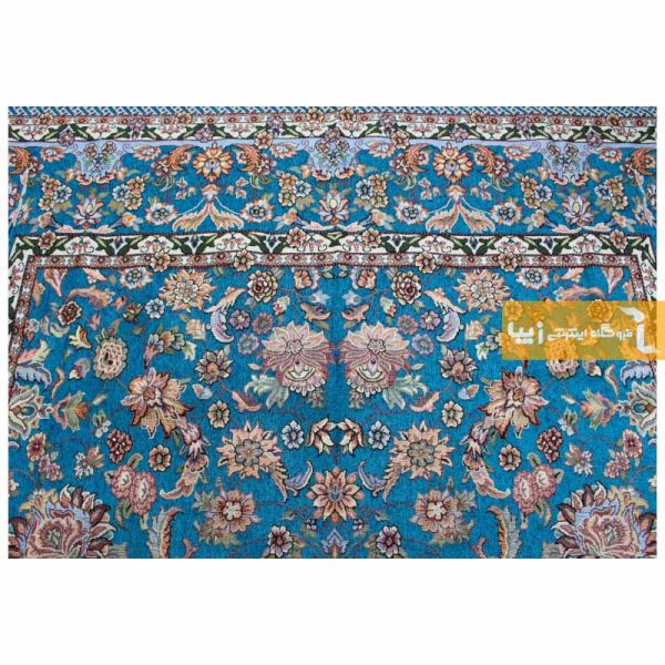 روفرشی فیروزه ای طرح افشان9