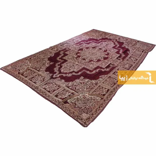 روفرشی زرشکی طرح حوض نقره7