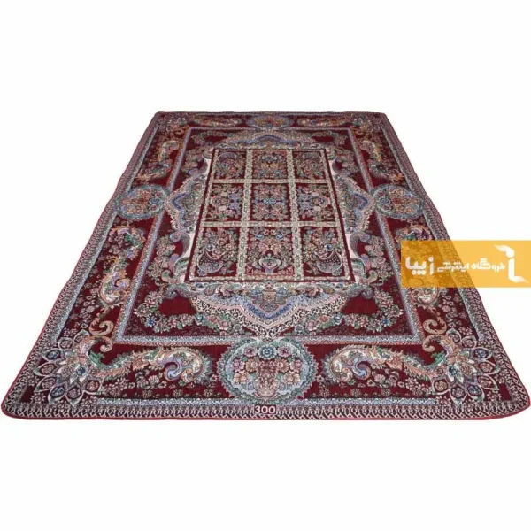 روفرشی زرشکی طرح خشتی3