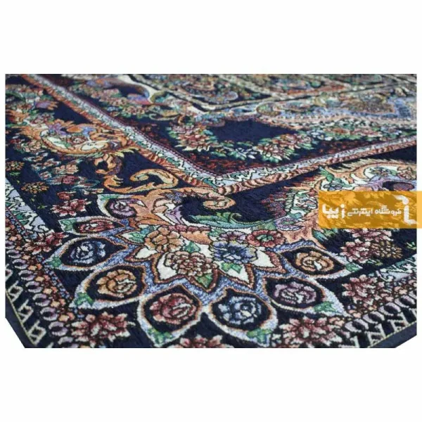 روفرشی سرمه ای طرح خشتی8