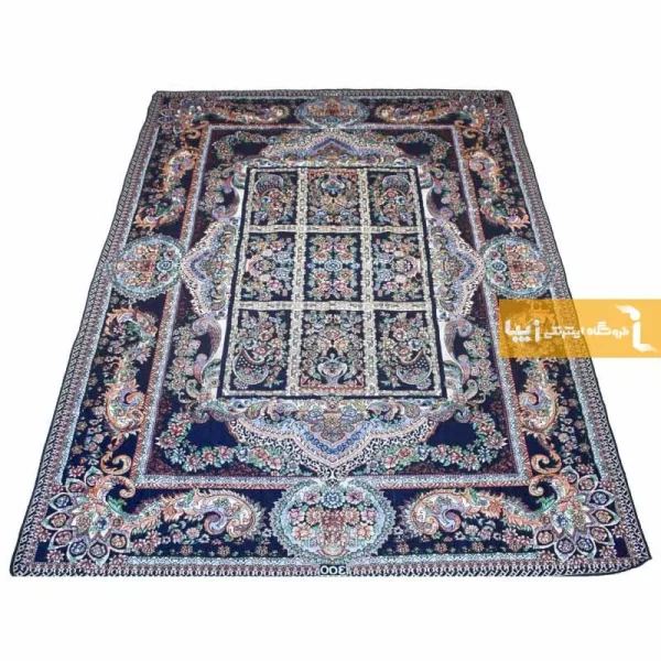 روفرشی سرمه ای طرح خشتی5