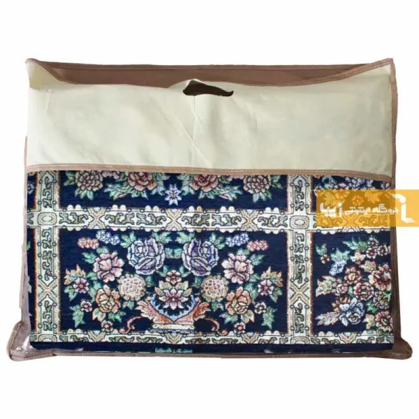 روفرشی سرمه ای طرح خشتی2