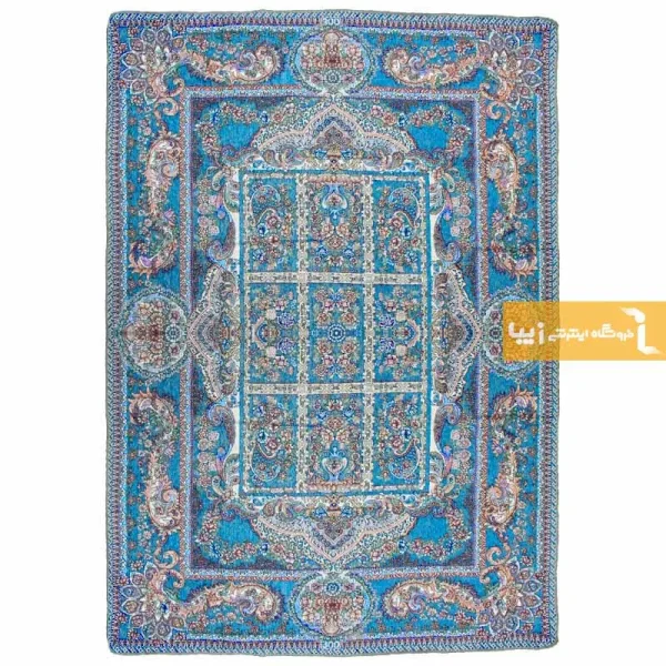 روفرشی فیروزه ای طرح خشتی9