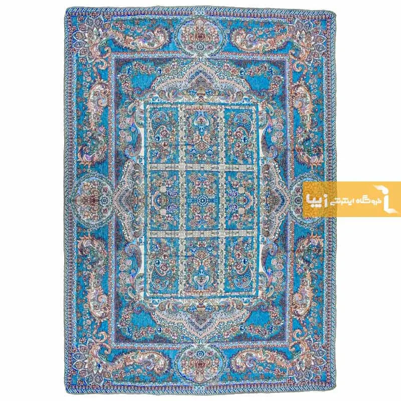 روفرشی فیروزه ای طرح خشتی9