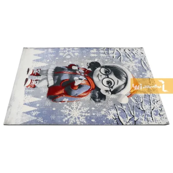 فرش کودک آبی طرح آلیس3