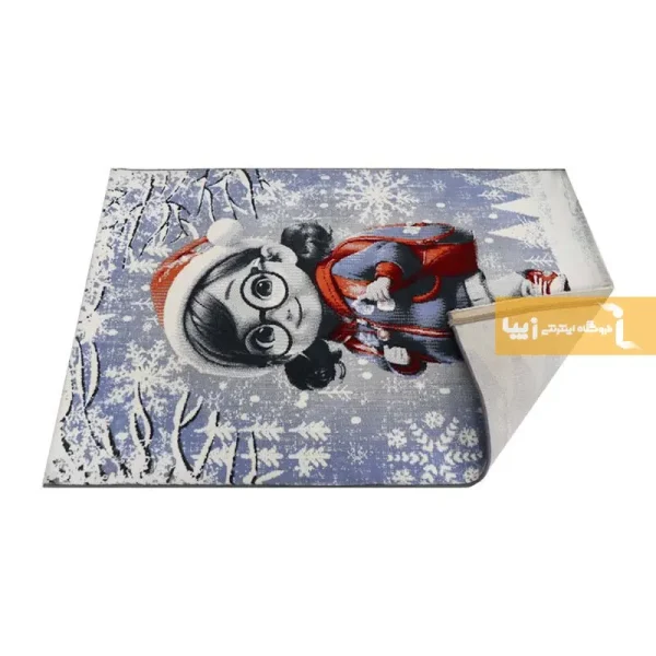 فرش کودک آبی طرح آلیس9