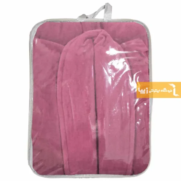 حوله تن پوش صورتی طرح دنیز1