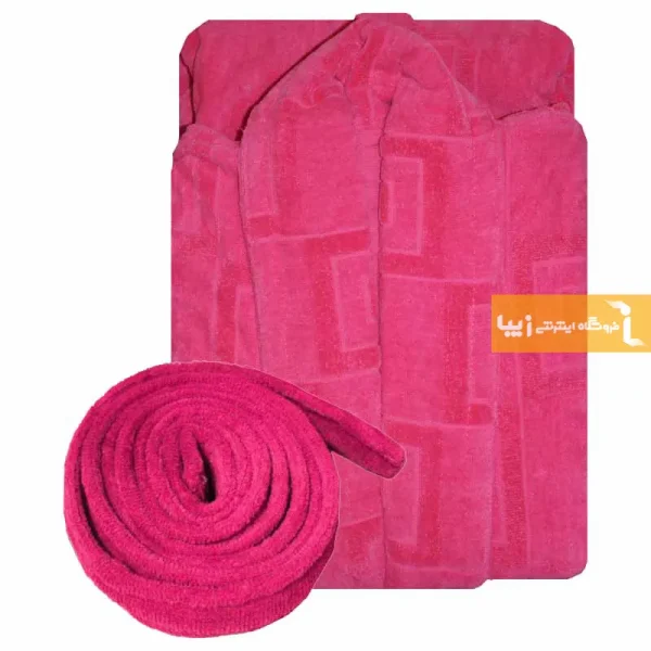 حوله تن پوش صورتی طرح کایرا4