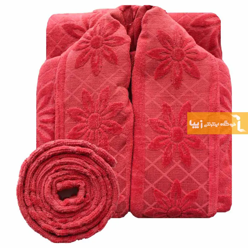 حوله تن پوش قرمز طرح سرانزا5